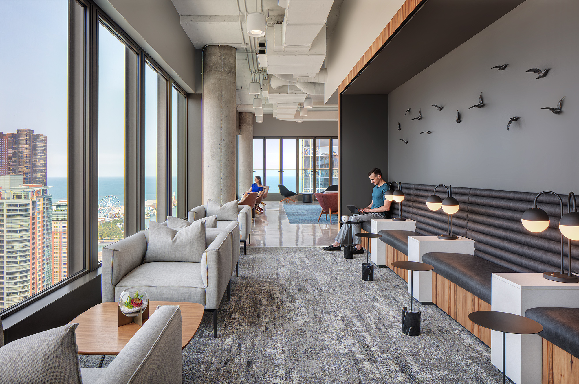 SCB's 303 East Wacker. Architecture. Adaptive Reuse and Renovation. Interior Design. Repositioning.