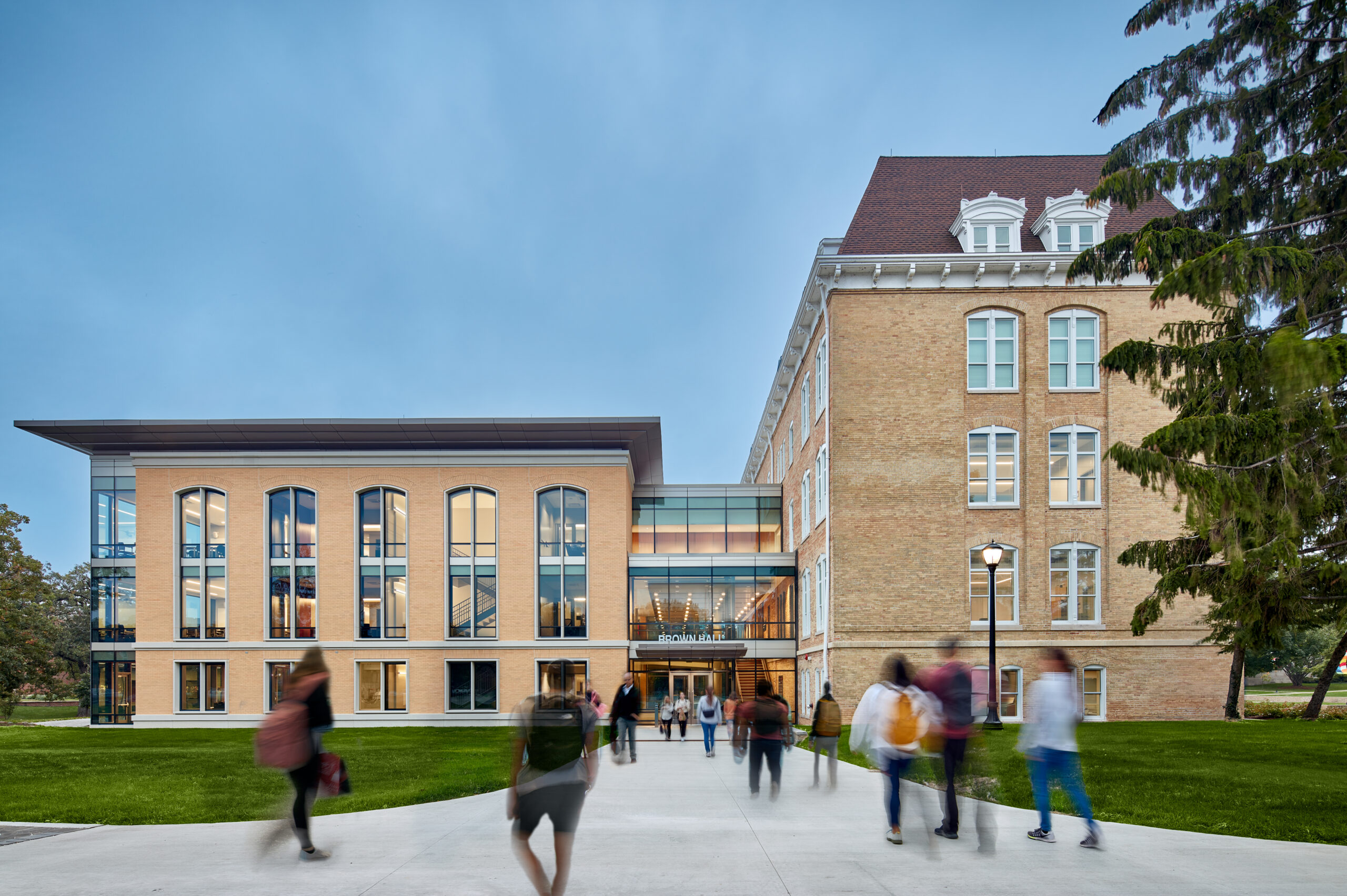 SCB's Brown Hall. Architecture. Campus Environments. Learning Environments.