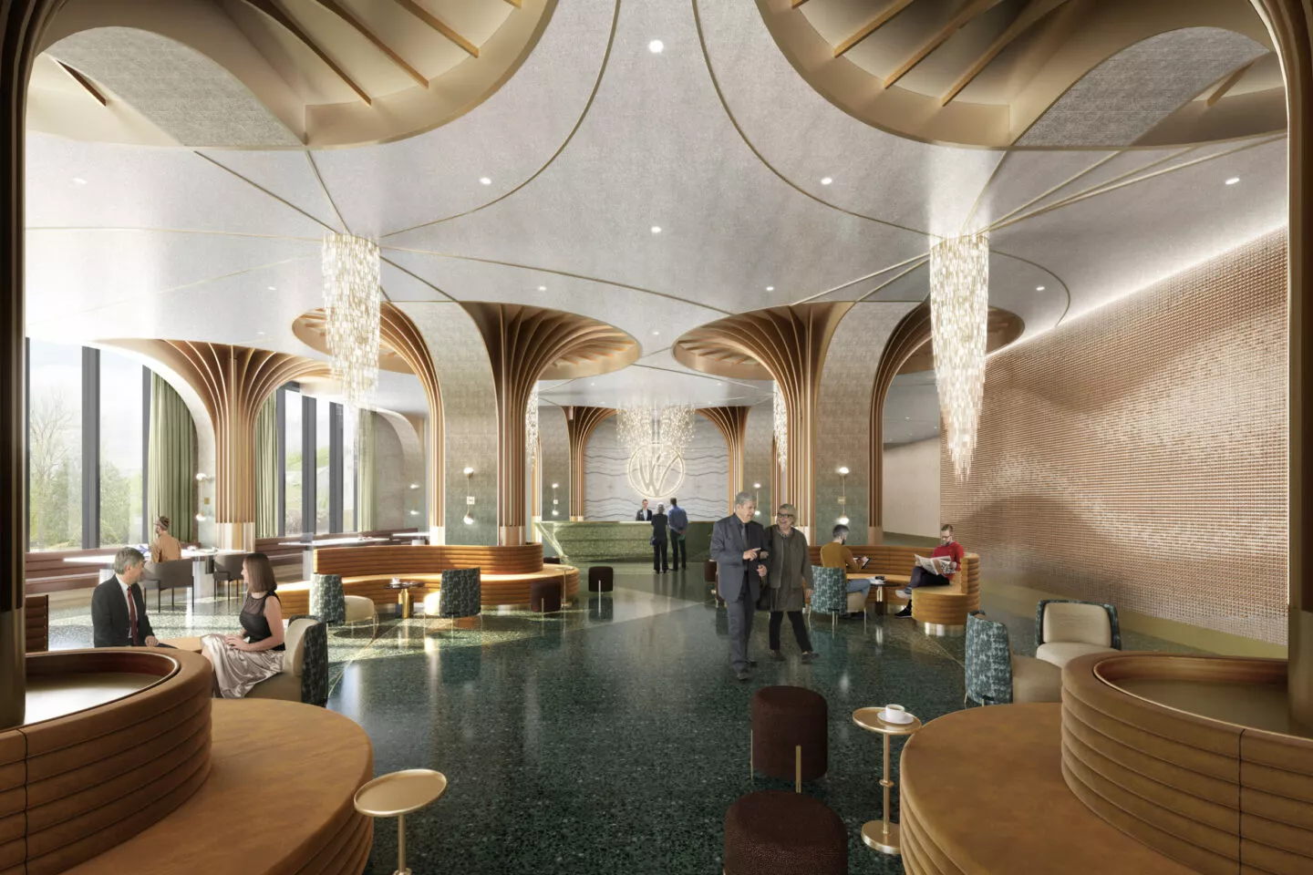 Lobby at SCB's Windcreek Casino. Architecture. Hospitality.